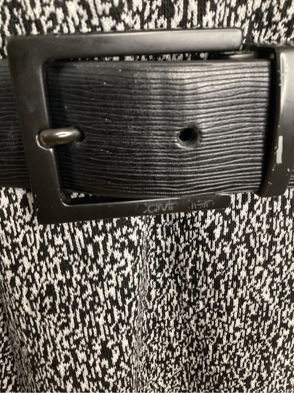 Calvin Klein Black Textured Black Belt S